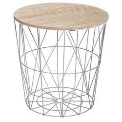 Masuta de cafea rotunda Gris Kumi, masuta de cafea ocazionala