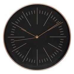 Ceas de perete modern Edith, negru, Ø 30 cm