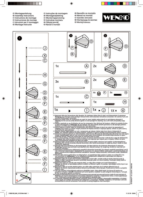 Raft telescopic pentru duș DOLCEDO, 4 niveluri, WENKO, maro
