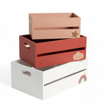 Cutii pentru jucării HEAD IN THE CLOUDS, 3 recipiente