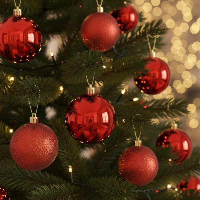 Set de ornamente de Crăciun, 44 de elemente