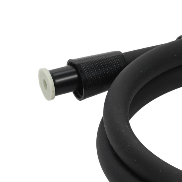 Furtun pentru dus, negru, PVC, 150 cm, 1/2