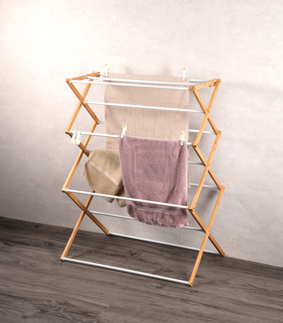 Uscator din bambus, 10 tije