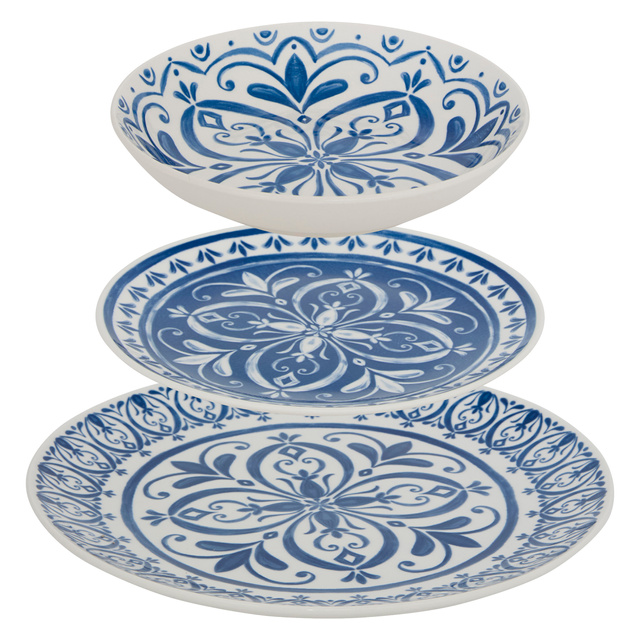 Set de prânz pentru 4 persoane MANON, 12 farfurii