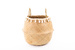 Coș decorativ, iarbă de mare, țesut, Ø 31 cm, cu franjuri