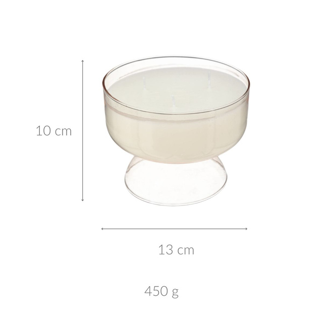 Lumanare parfumata cu suport din sticla, 450 g