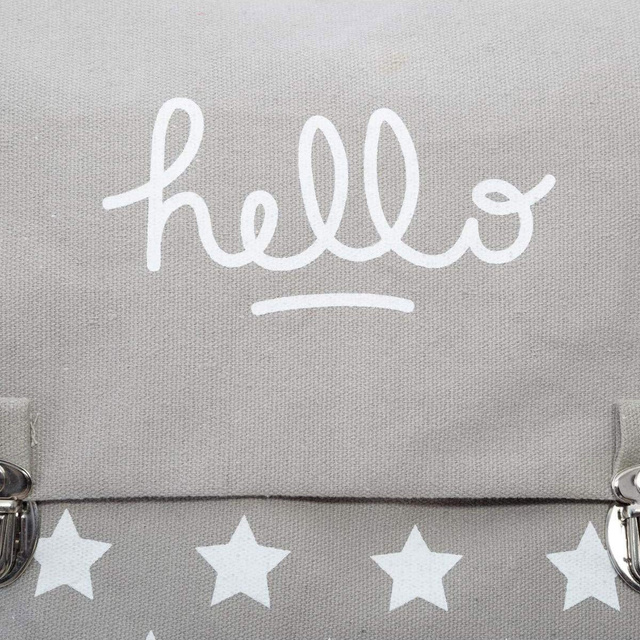 Geantă de școală de umăr cu deschidere prin clemă