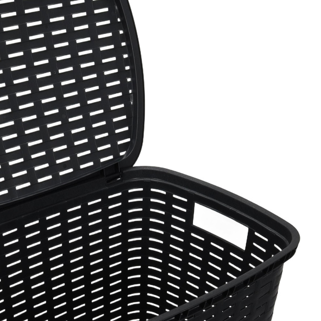 Coș de rufe din plastic reciclat, 53 l