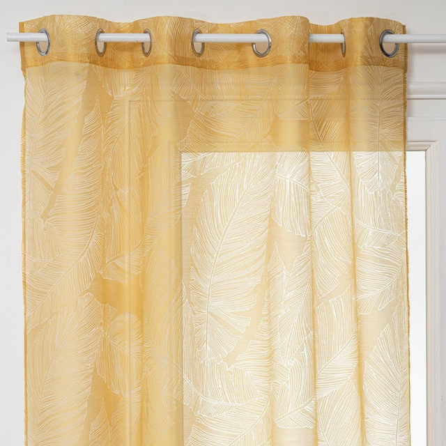 Perdea cu ghidaje DEVO, 140 x 240 cm, galben
