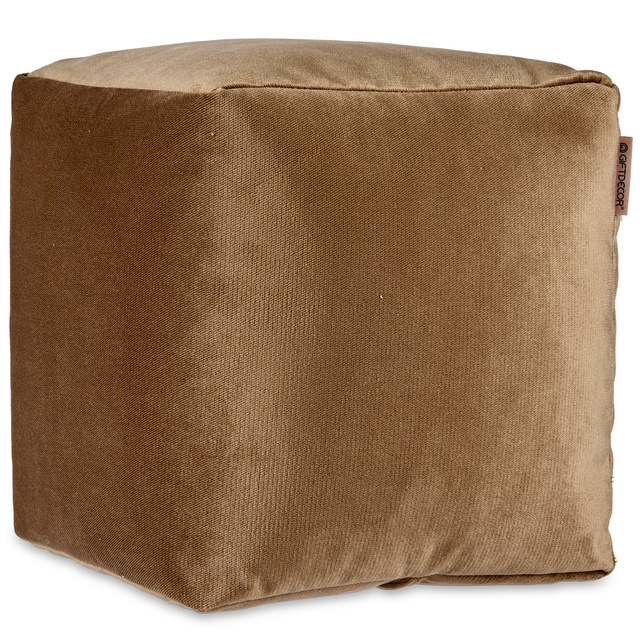 Puf tapitat cu catifea, 30 x 30 cm