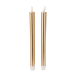 Lumânări de masă din ceară cu LED, 25 cm