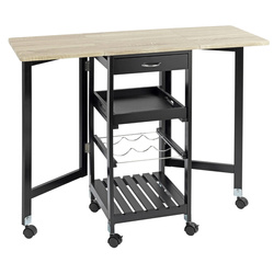 Carucior de bucatarie cu roti, extensibil