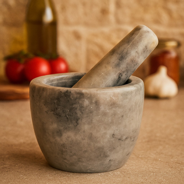 Mojar din marmură GAVI, Ø 12 cm