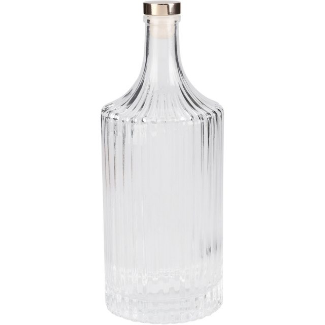 Carafă din sticlă cu dop auriu, 1l