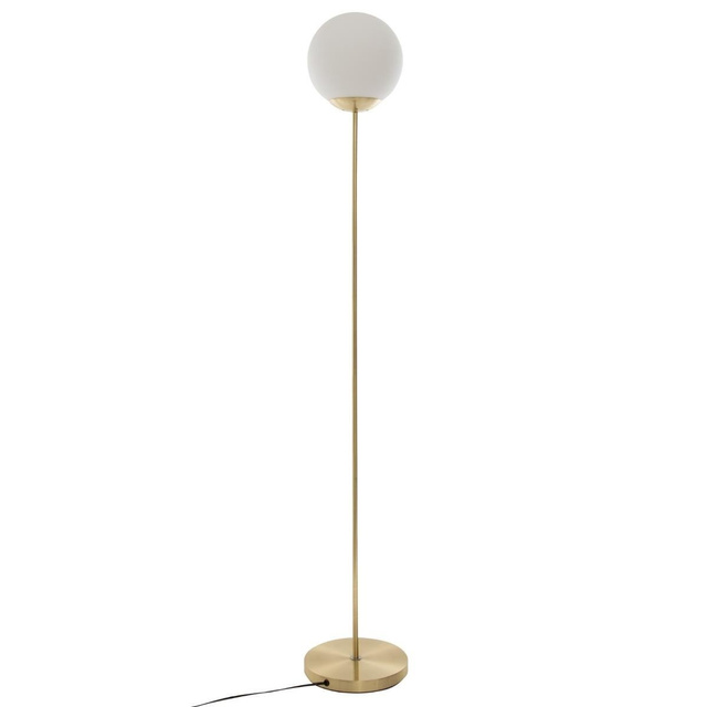 Lampa de podea cu abajur rotund, metal, 134 cm