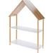 Raft pentru camera copilului, casă, bambus și MDF, 80 x 30 x 108 cm