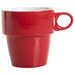 Set 6 cesti colorate pentru cafea + suport metalic