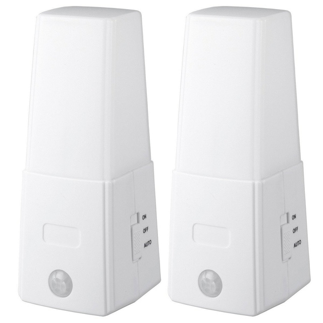 Veioza LED cu senzor de mișcare, 2 în 1-2 piese