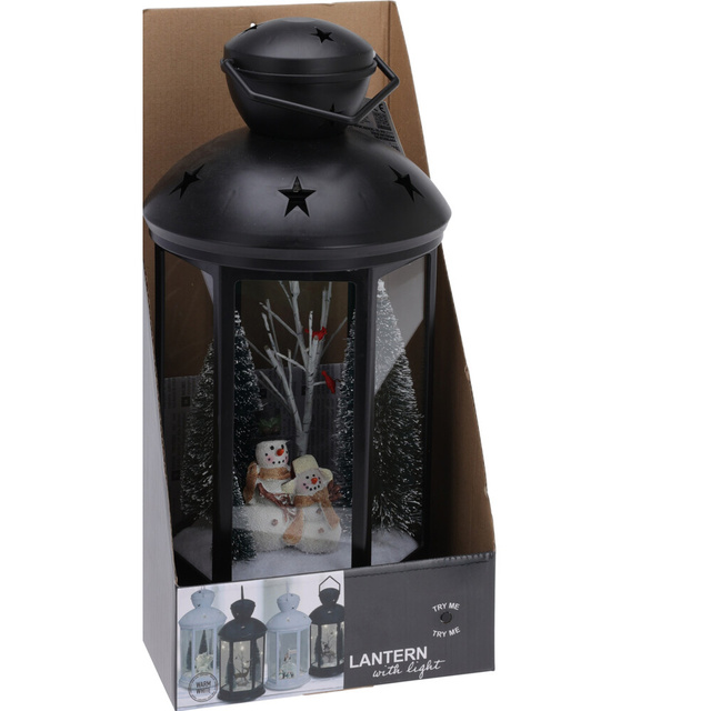 Lampion cu scenă festivă, 43 cm