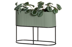 Suport de flori oval metalic, inaltime 40 cm