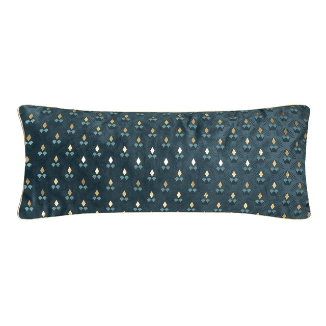 Pernă decorativă alungită în culoarea teal, poliester, 35 x 75 cm