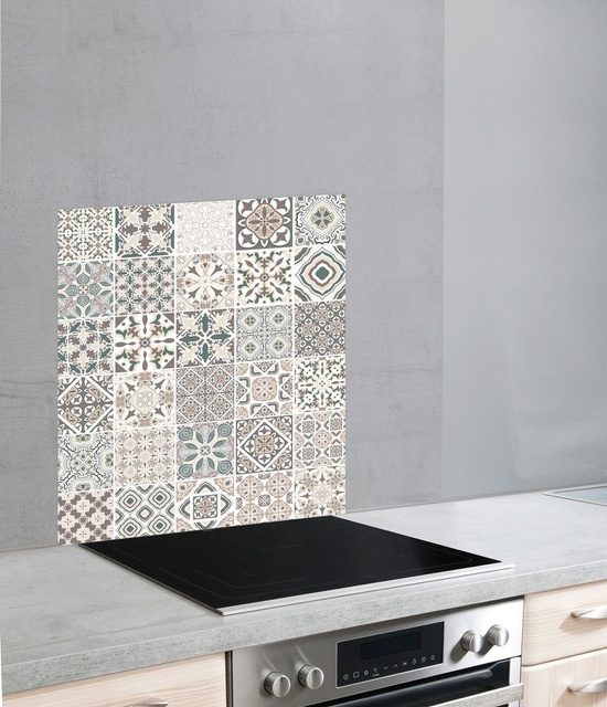 Protectie din sticla pentru plita FLOOR TILE, 60 x 70 cm, Wenko