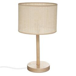 Lampa de masa DELLA, baza din lemn, 42 cm