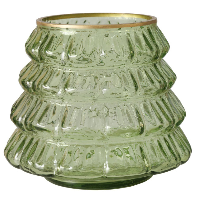 Vază din sticlă pentru lumânare TIWA, înălțime 11,5 cm