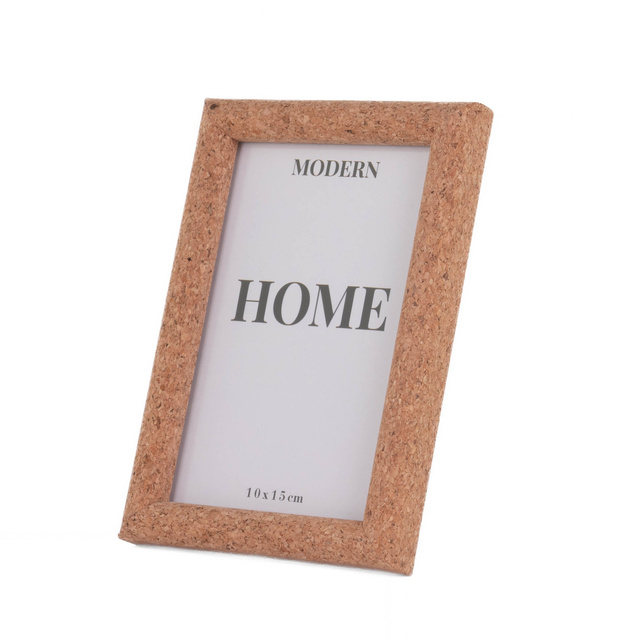 Ramă foto, din plută, 14,5 x 1,8 x 19,5 cm