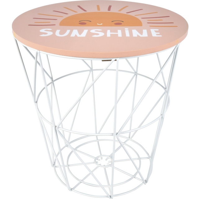 Masa copii cu functie de depozitare, Ø 30 cm