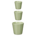 Set ghivece de flori conice Ø 14, 17, 22 cm