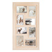 Rama foto multipla Elena, rama de pin pentru 8 fotografii, 66,5 x 37,5 cm