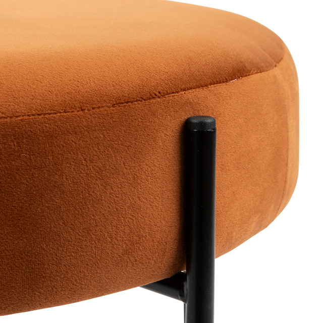 Taburet lateral Arty catifea ambră