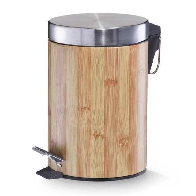 Coș de baie BAMBOO, recipient pentru gunoi - 3 l, ZELLER, bej