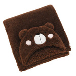 Hanorac cu gluga pentru copii Teddy, cu urechi, 70 x 100 cm