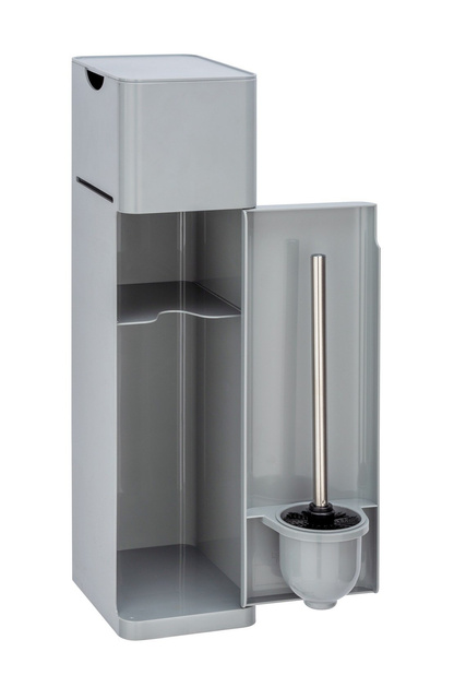Suport pentru hârtie igienică și perie IMON, 6 în 1, gri, WENKO