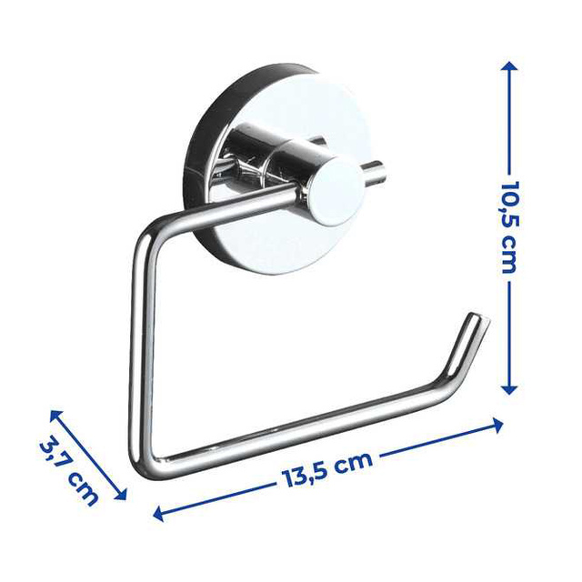 Suport pentru hârtie igienică MILAZZO, Vacuum-Loc - oțel cromat, WENKO