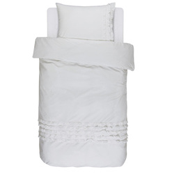 Set de lenjerie de pat din bumbac pentru o persoană, set de lenjerie din satin, 100% bumbac, 140 x 220 cm, Essenza