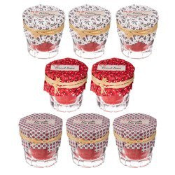 Set 8 lumanari dcorative X-MASS