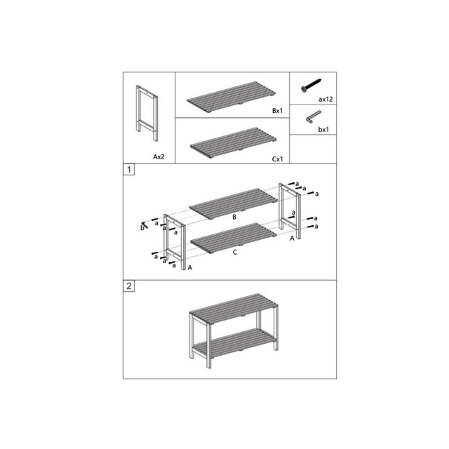 Raft bambus pentru baie, stil scandinav