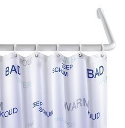 Bara universală pentru perdea de duș, Ø 2,5 cm, WENKO, albă