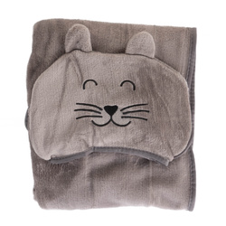 Pătură pentru copii cu glugă TIBI, 100 x 70 cm