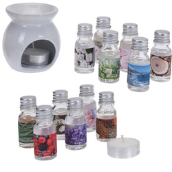 Set uleiuri aromaterapie + semineu, 15 elemente