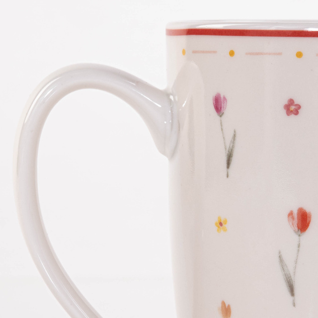 Cana de portelan model floral Blumi, 350 ml