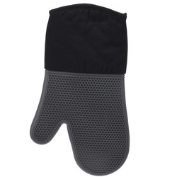 Mănușă de cuptor din silicon și bumbac