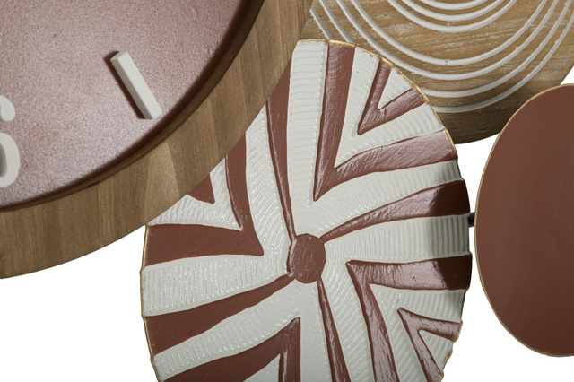 Decor de perete cu ceas, 127 cm