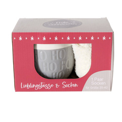 Cana jumbo cu motiv festiv HOHO, 600 ml