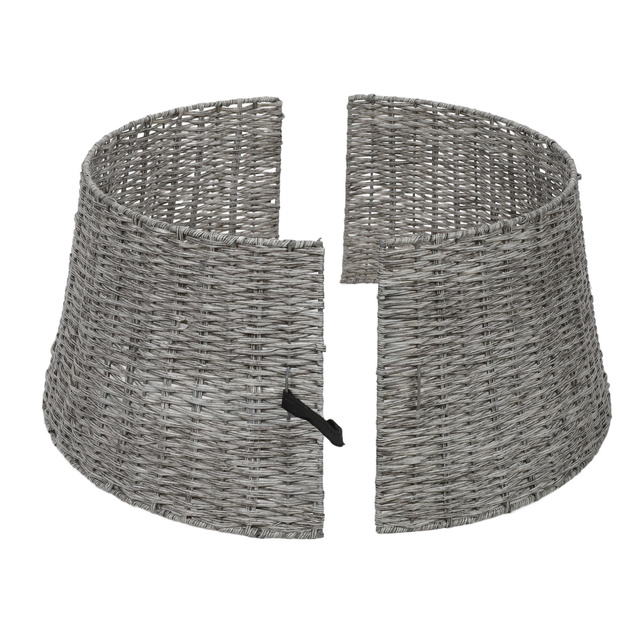 Husă pentru suportul de brad, 50 x 25 cm, imitație de ratan