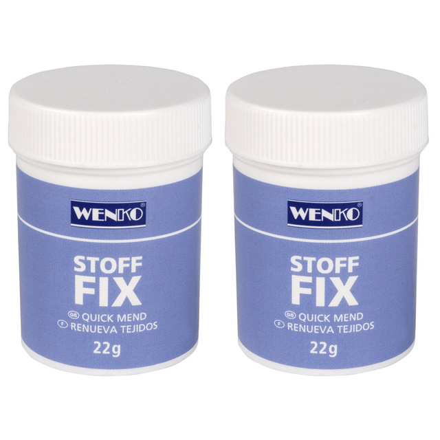 Set: 2x lipici pudră FABRIC-FIX pentru repararea rapidă a articolelor de îmbrăcăminte