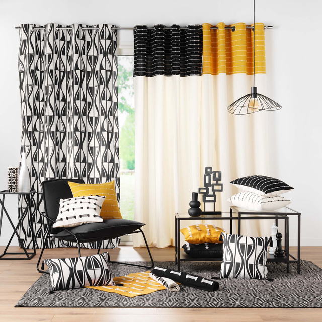 Perna decorativa LINECHIC, bumbac reciclat, 45 x 45 cm